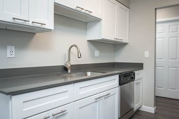 Quartz countertops in select homes